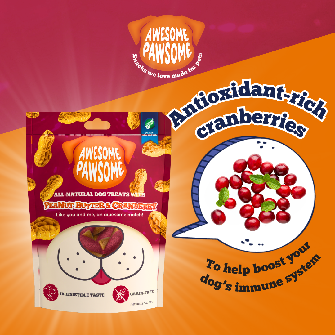 Awesome Pawsome Peanut Butter and Cranberry 85g