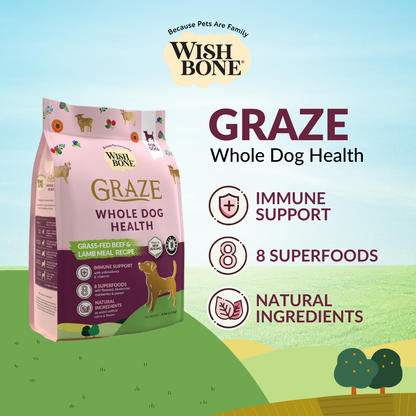 [Dog Trial Pack] Wishbone Graze New Zealand Beef and Lamb Dry Dog Food, 60g