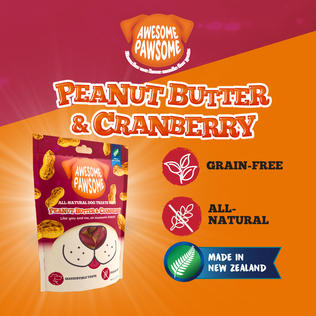 Awesome Pawsome Peanut Butter and Cranberry 85g