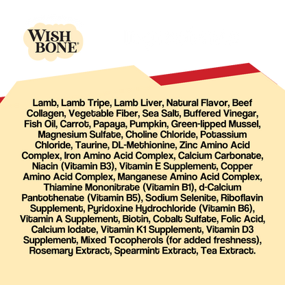 Wishbone Air-Dried Lamb Dog Food - 454g