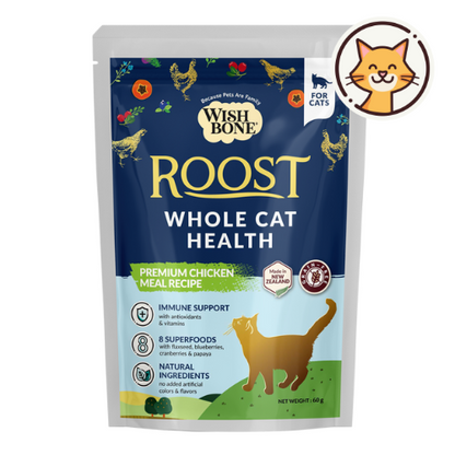 [Cat Trial Pack] Wishbone Roost New Zealand Chicken Dry Cat Food, 60g