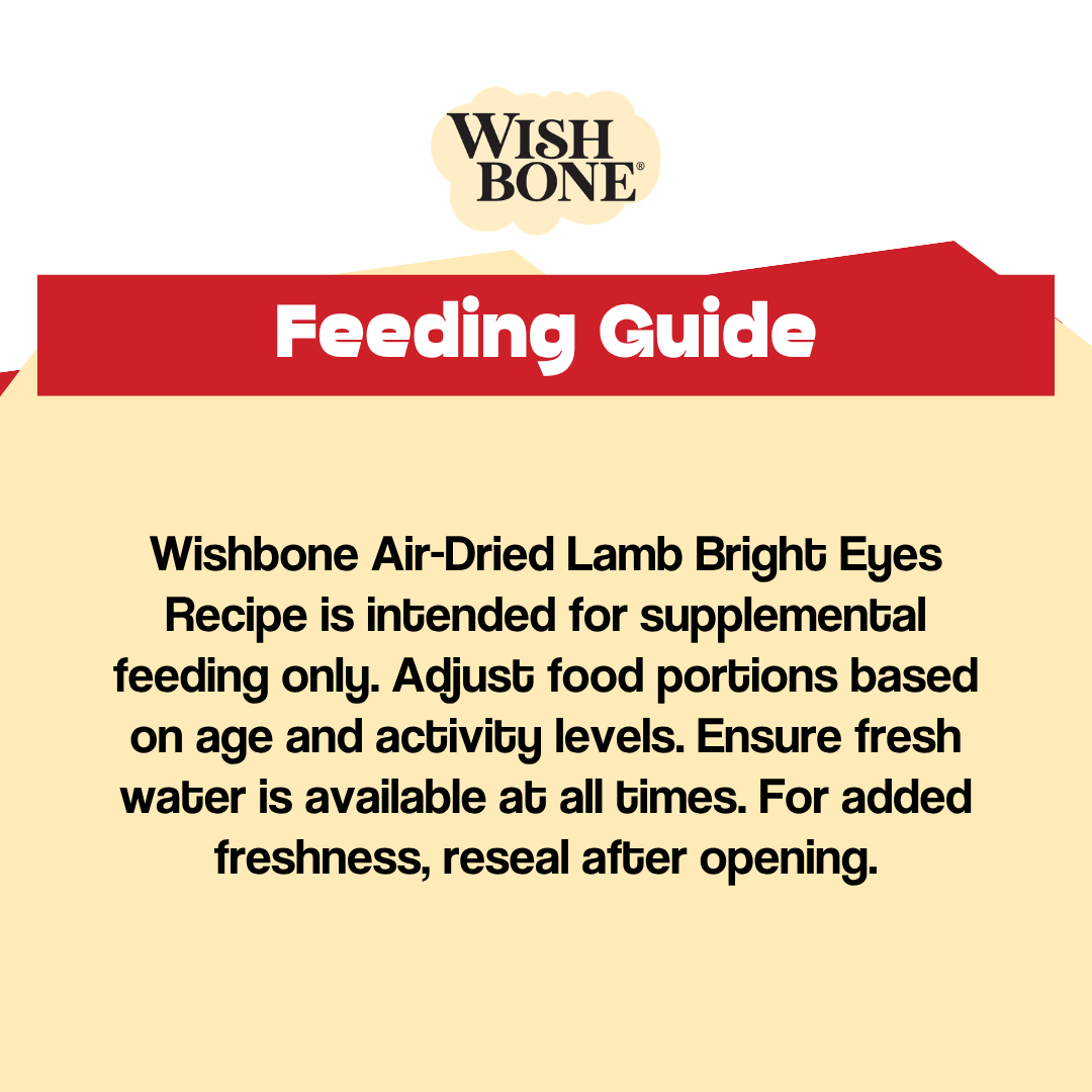 Wishbone Air-Dried Lamb Dog Food - 454g