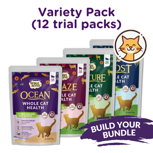 Wishbone Trial Pack Dry Cat Food Bundle of 12