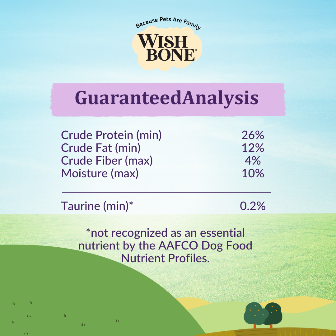 Wishbone Ocean New Zealand King Salmon Dry Dog Food, 4 lb bag, gluten-free and grain-free recipe for healthy skin, coat, and digestion.