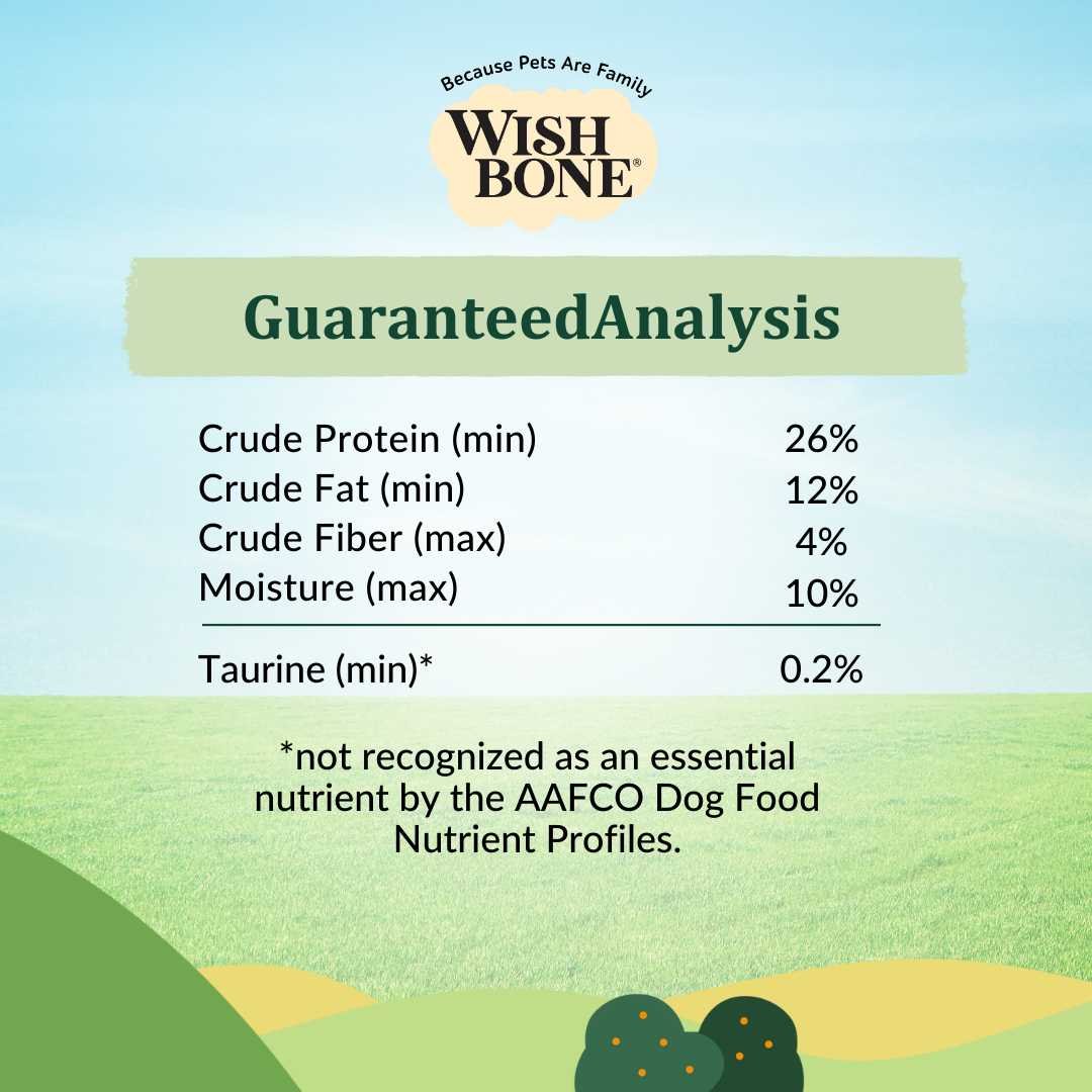 Wishbone Pasture New Zealand Lamb Dry Dog Food, 4 lb bag, gluten-free and grain-free formula for muscle health, digestion, and a shiny coat.